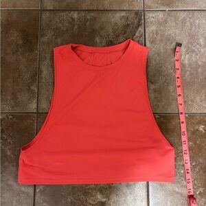 lululemon athletica Coral Sleeveless Crop Top
